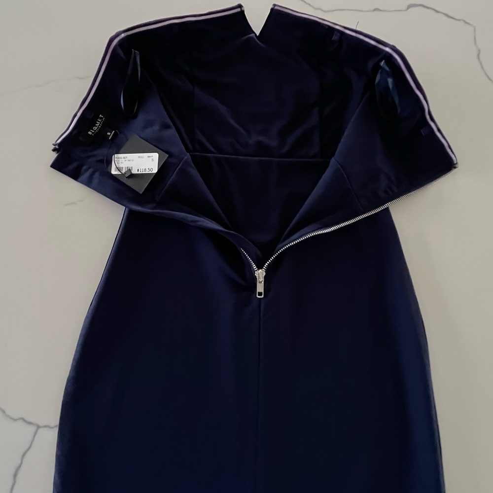 BLQ. Mkt - Mixology - Strapless Mini Dress - Navy Blue - Silver Back Zipper - S - Picture 4 of 9